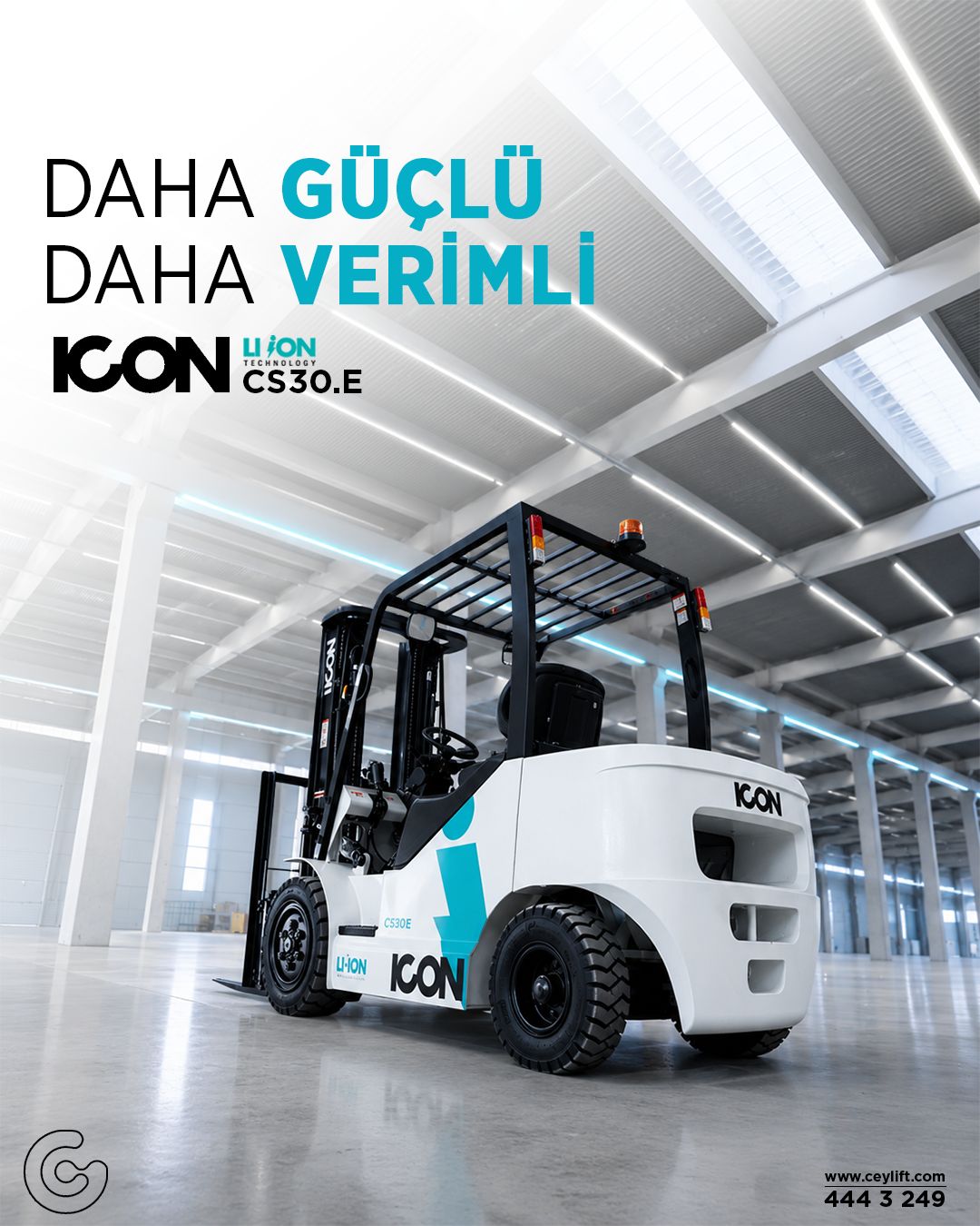 ICON CS30E elektrikli forklift tanıtım broşürü