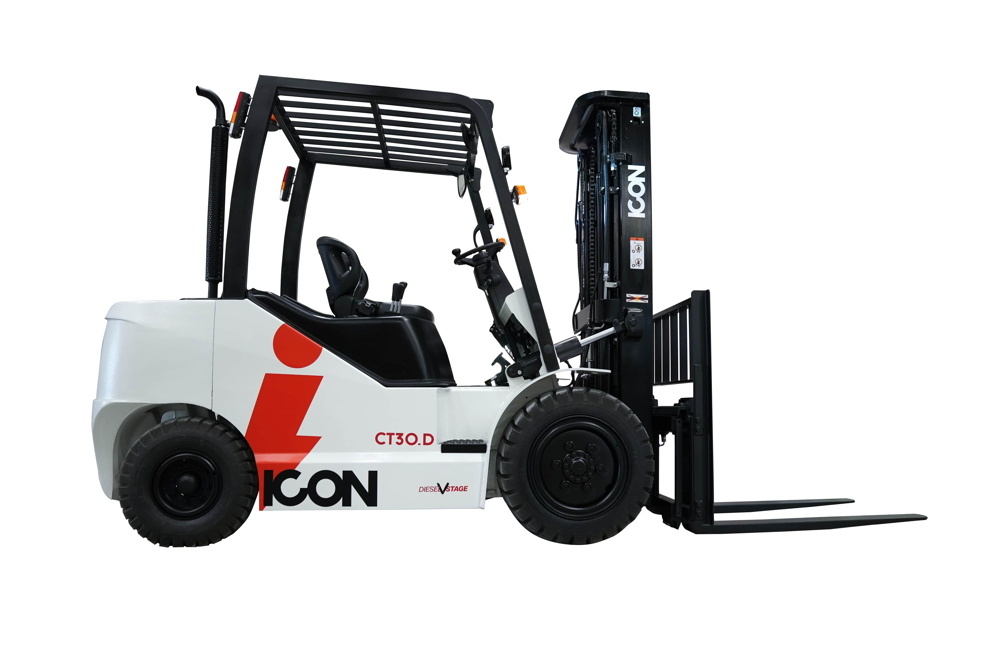 ICON CT30D dizel forklift, beyaz fon